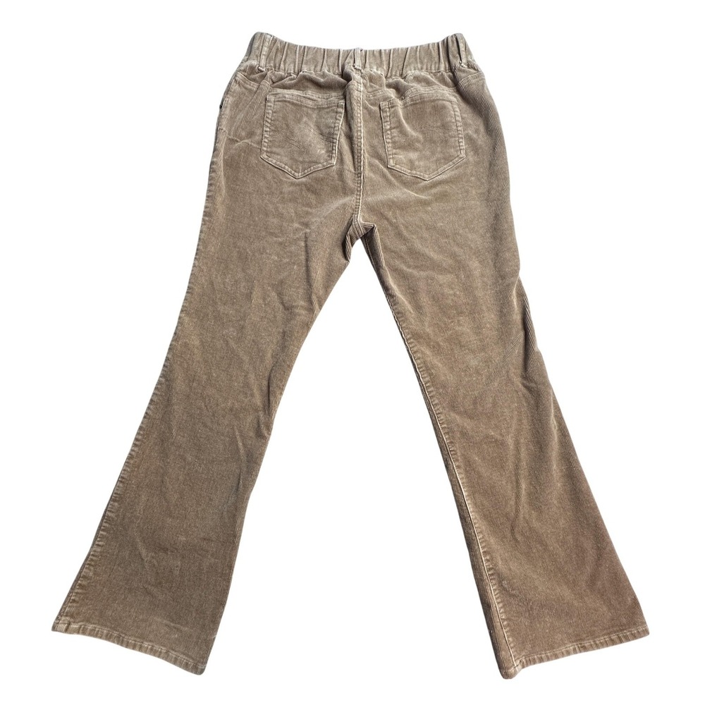 Motherhood‎ Pants Womens 31 Beige Corduroy Bootcut Elastic Waist Stretch Western